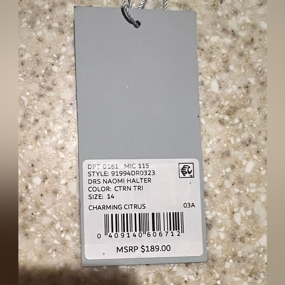 Antonio Melani Multicolor Halter Dress - Size 14 - Picture 6 of 6